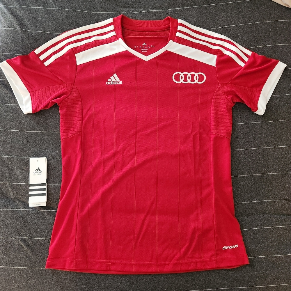 Adidas Audi Red Soccer Jersey Small